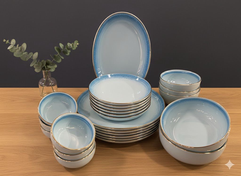 Royal Gold Porcelain Dinner Set